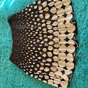 S.L.B. Petite black/white polka-dot pleated skirt size PM